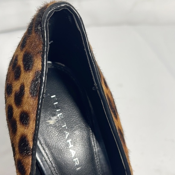 Elie Tahari Animal Print Pony Hair/Leather Heel Pump size 8.5 - Picture 10 of 13